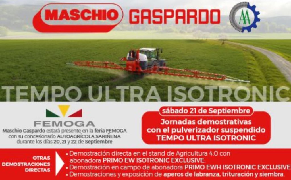 noticias maquinaria Maschio Gaspardo Ibérica presente en FEMOGA