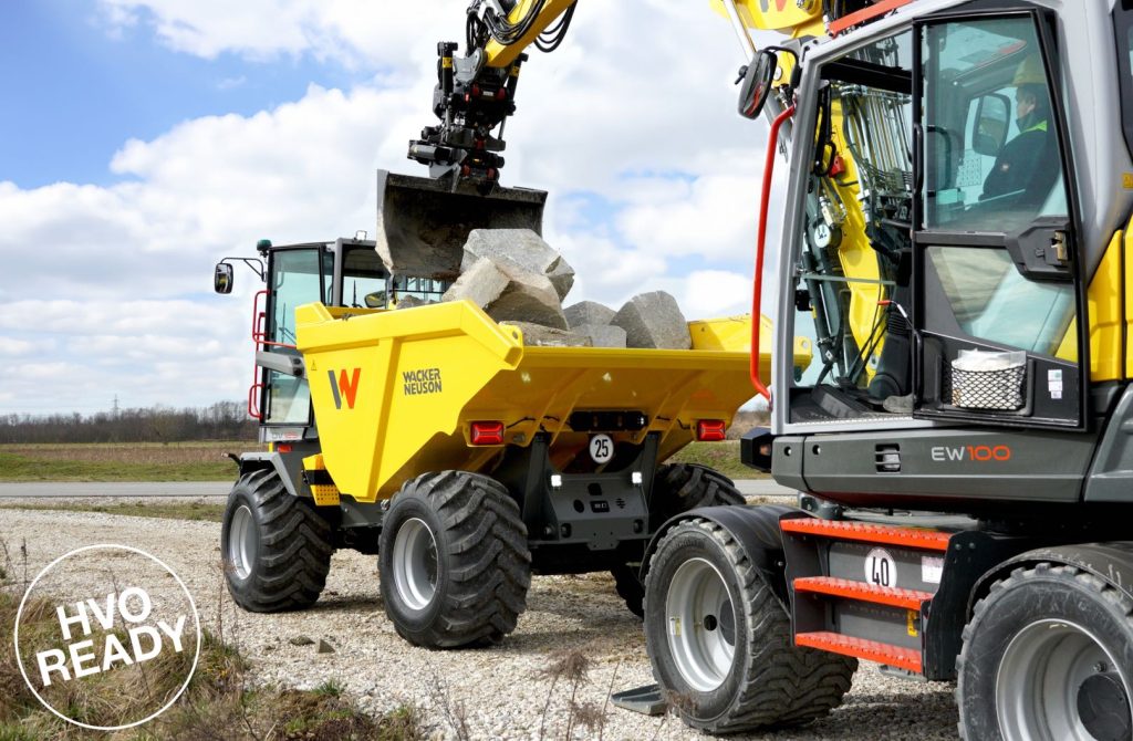 noticias maquinaria Wacker Neuson introduce el HVO como combustible alternativo