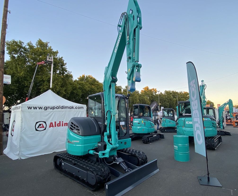 noticias maquinaria Aldimak con Kobelco en la Fira de Lleida 2024