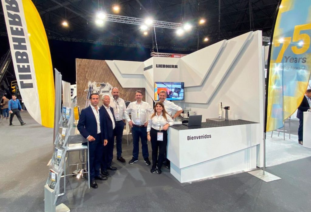 noticias maquinaria Liebherr Ibérica en el Mining and Minerals Hall (MMH) 2024