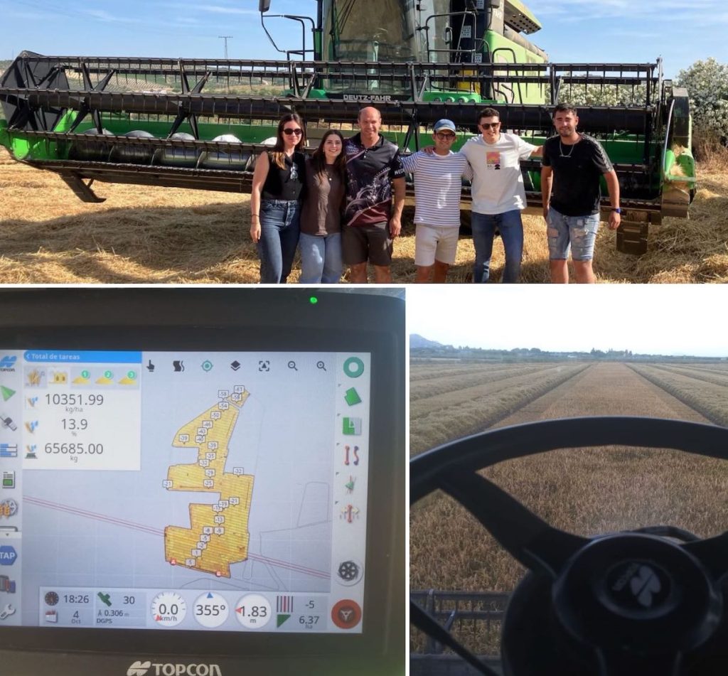 noticias maquinaria Topcon Positioning Spain y el Departamento de Producción Vegetal y Física Aplicada de la UPV