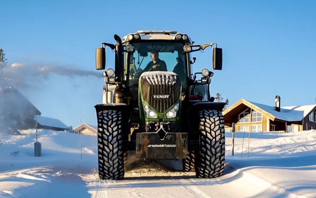 noticias maquinaria El tractor Fendt e100 Vario en Noruega
