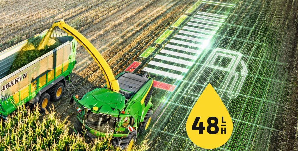 noticias maquinaria John Deere lanza un programa de garantía de combustible para su picadora de forraje 8600