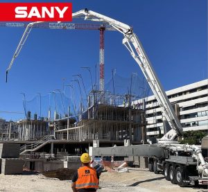 noticias maquinaria Sany Concrete Machinery en acción en Madrid
