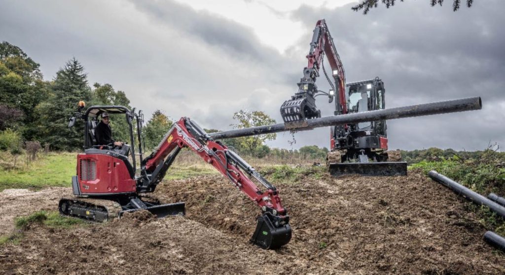 noticias maquinaria excavadoras Yanmar ViO38-7 y ViO33-7 de voladizo cero