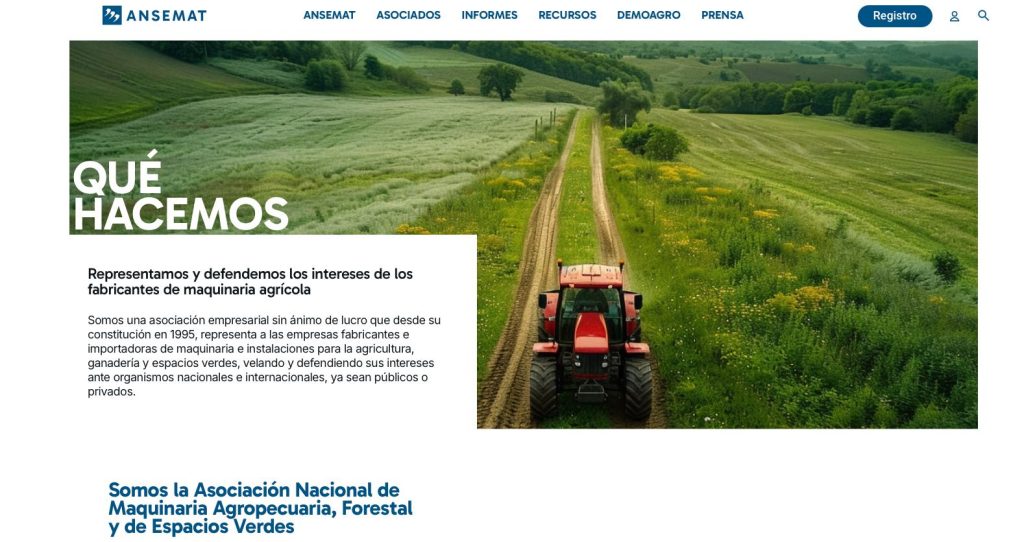 noticias maquinaria ANSEMAT lanza su nueva página web