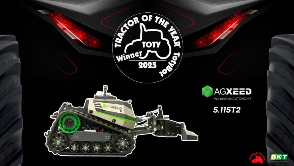 noticias maquinaria AgXeed gana el primer premio TOTYBot