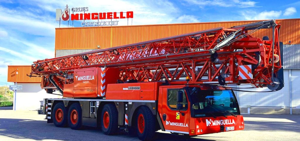 noticias maquinaria Grúas Minguella Amplía su Parque de Maquinaria con la Liebherr MK 88-4.1