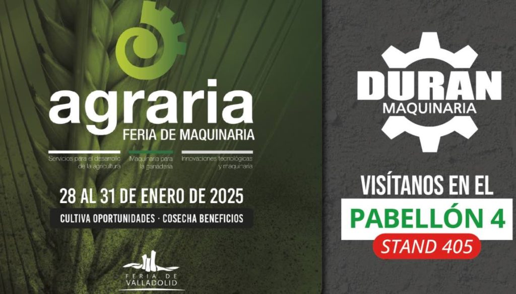 noticias maquinaria Durán Maquinaria en Agraria 2025
