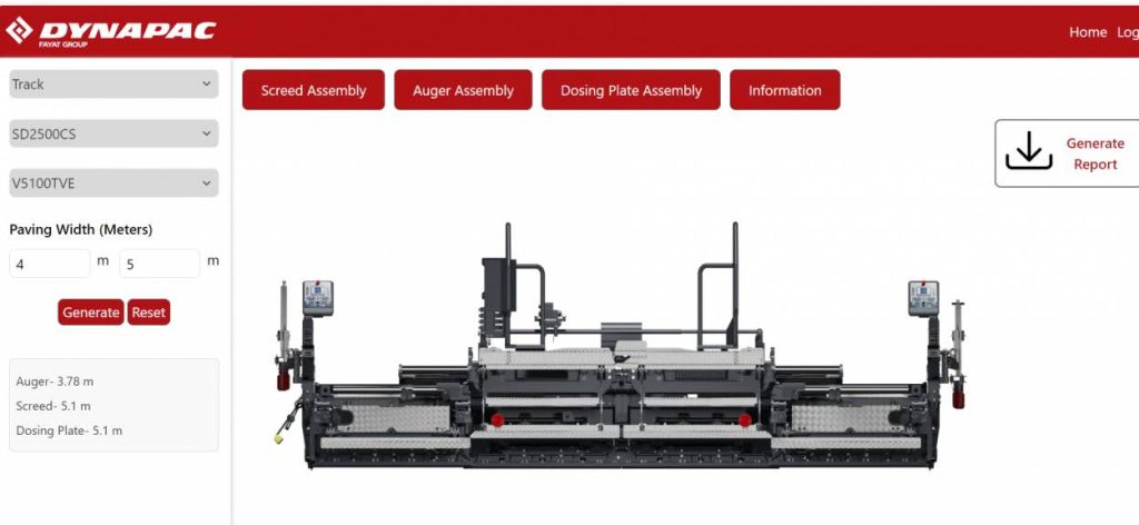 noticias maquinaria Dynapac presenta el nuevo Configurador de Screeds