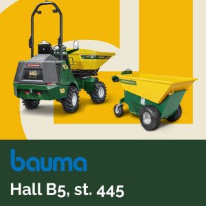 noticias maquinaria HG Machines Presenta sus Dumpers Eléctricos en Bauma 2025