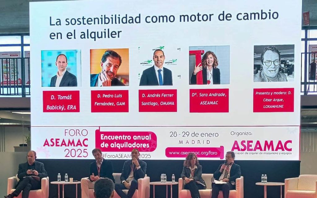 noticias maquinaria LoxamHune en el Foro Anual 2025 de ASEAMAC