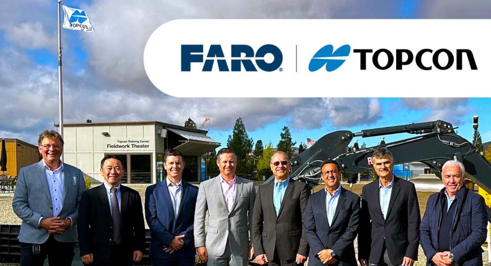 noticias maquinaria Topcon y FARO Technologies anuncian un acuerdo estratégico