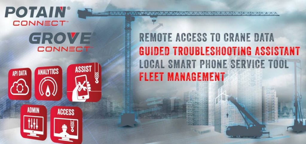 noticias maquinaria Grove CONNECT™ integrado en flotas de grúas