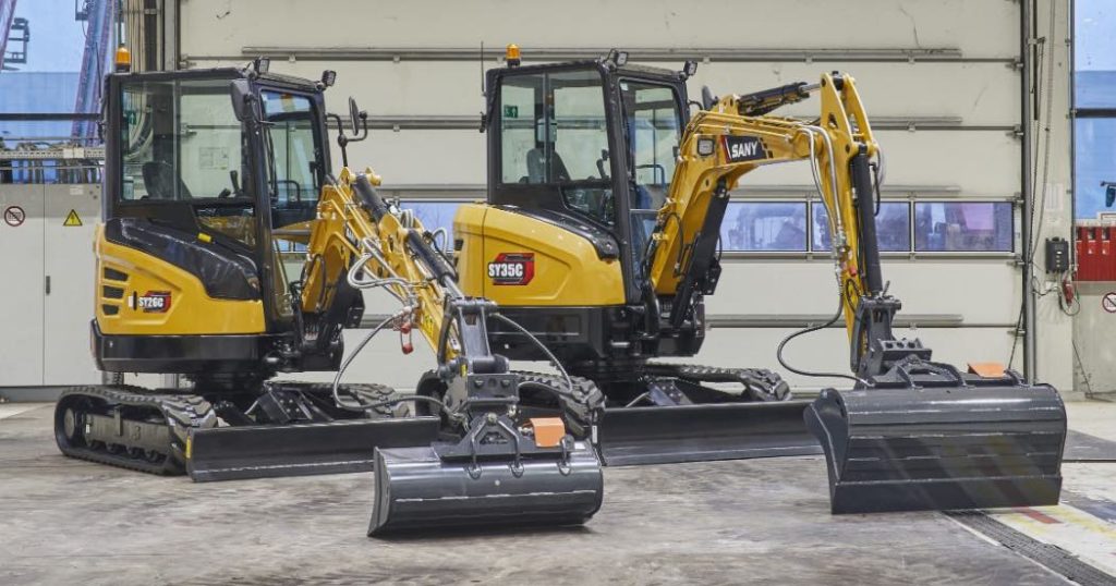noticias maquinaria Nuevas incorporaciones de miniexcavadoras SANY en Bauma 2025