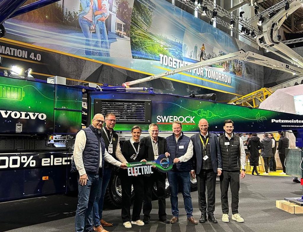 noticias maquinaria Putzmeister presenta la eBSF M42-5 en Bauma 2025