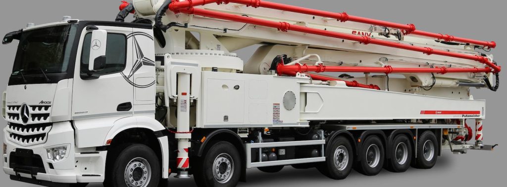 noticias maquinaria Putzmeister y SANY presentan la bomba de hormigón SY68 RZR6-180
