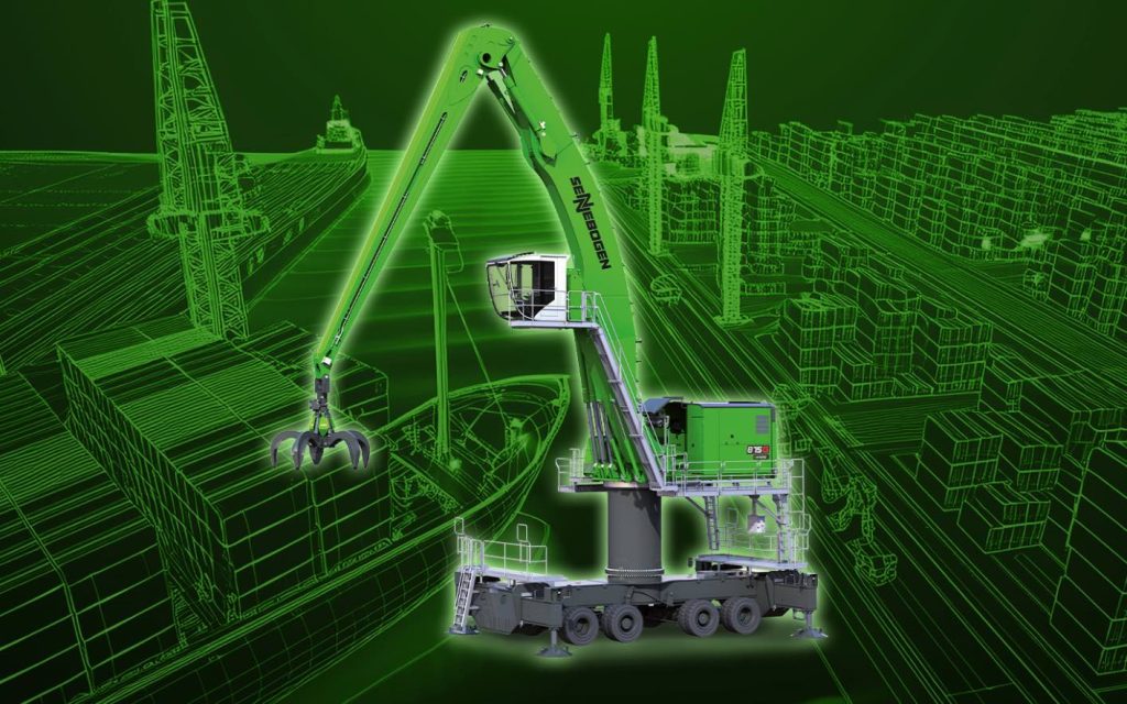 noticias maquinaria SENNEBOGEN presenta nueva manipuladora portuaria en bauma