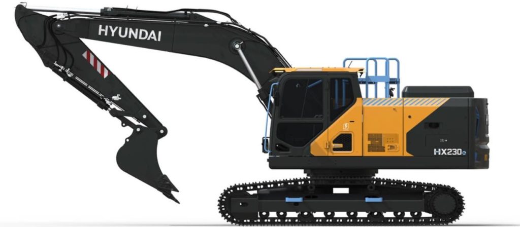 noticIas maquinaria Hyundai presenta su excavadora eléctrica conceptual HX230E