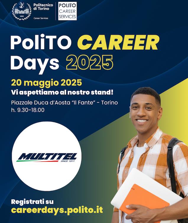 noticias maquinaria Multitel Pagliero en los Career Days del Politécnico de Turín-2