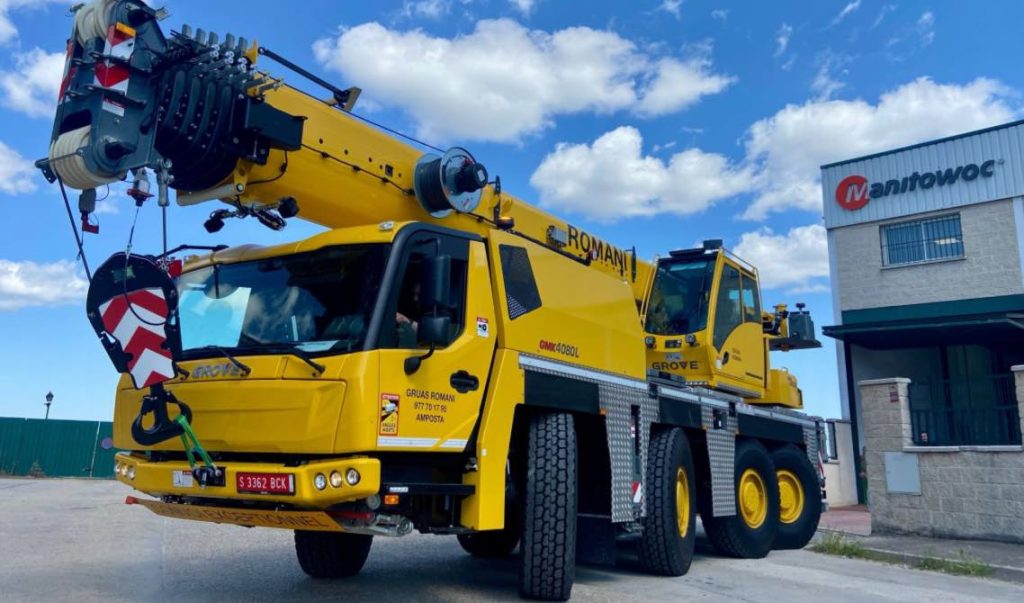 noticias maquinaria Nueva grúa Grove GMK4080L para Grúas Romaní