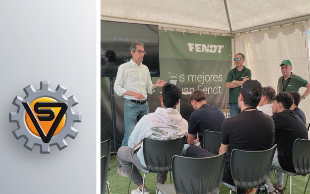 noticias maquinaria VSancho junto a Fendt en la formación en Demoagro