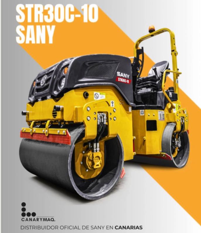 noticIas maquinaria CANARYMAQ ya dispone del rodillo SANY STR30C-10