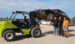 noticIas maquinaria Entrega de una carretilla elevadora Agria TW35 para reciclaje
