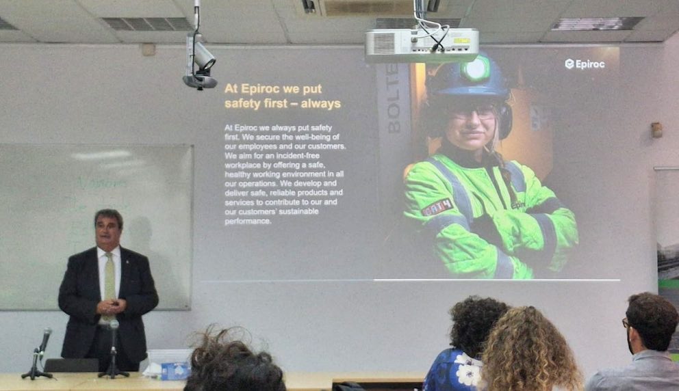 noticias maquinaria Epiroc Iberia participa en curso sobre minería sostenible