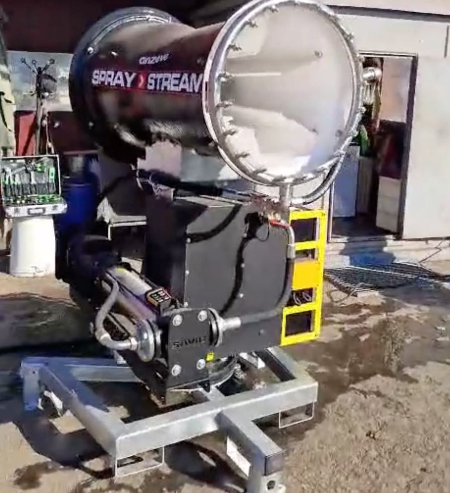 noticias maquinaria Anzeve pone en marcha un cañón nebulizador Spraystream S4.0