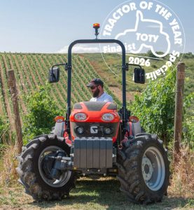 noticias maquinaria El tractor Goldoni Q80 finalista Specialized 2026 del TOTY