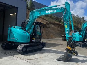 noticias maquinaria HMT AS con su nueva Kobelco SK75SR-7