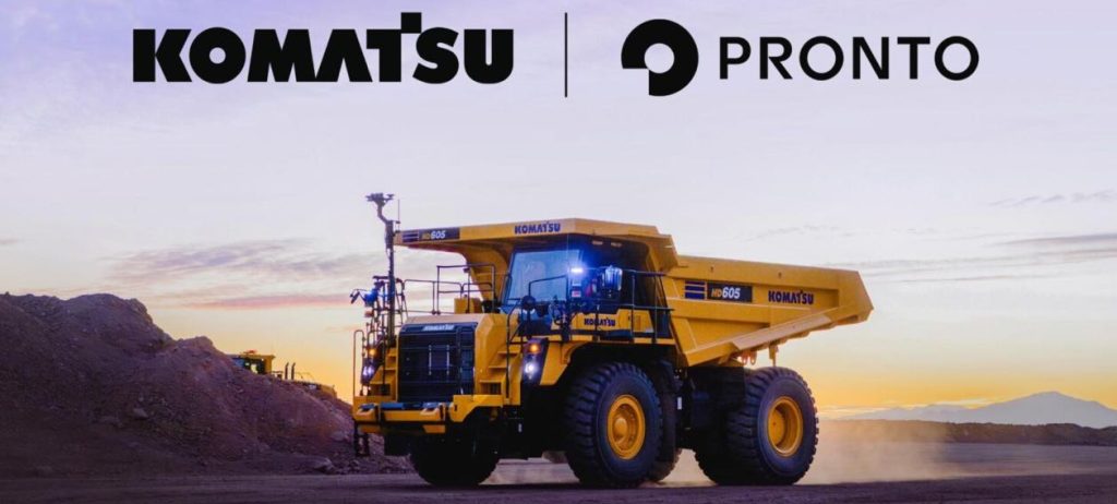 noticias maquinaria Komatsu North America y Pronto lanzan solución de autonomía