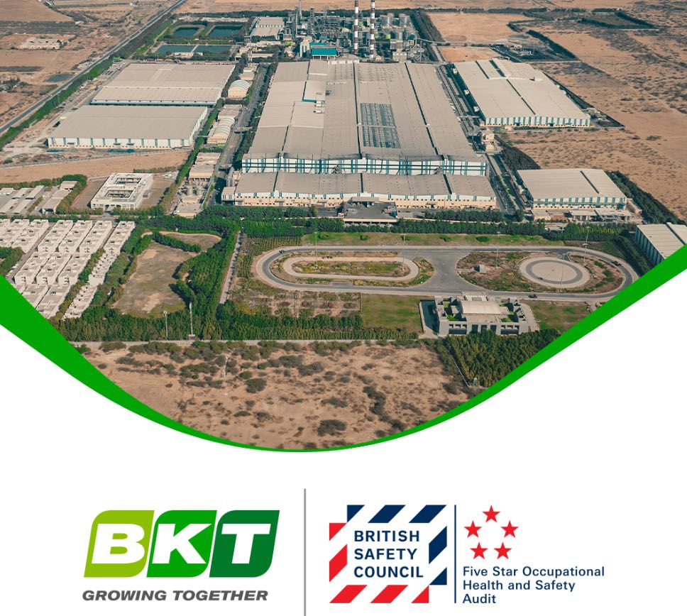 noticias maquinaria La planta de BKT en Bhuj logra cinco estrellas en salud y seguridad
