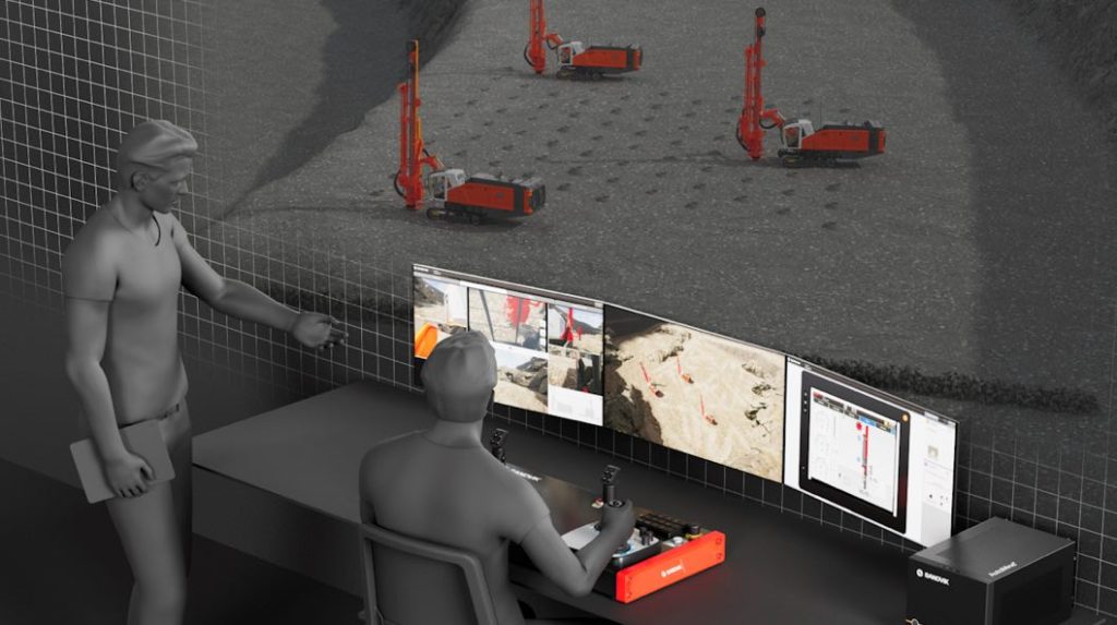 noticias maquinaria Sandvik presenta simulador para AutoMine® Surface Drilling