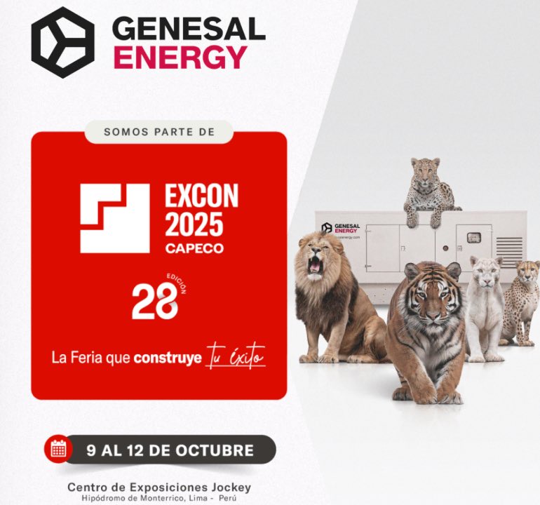 noticIas maquinaria Genesal Energy participa en EXCON 2025