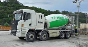 noticias maquinaria La eMixer de Putzmeister trabajando con Candesa en Cantabria