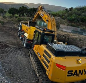 noticias maquinaria La excavadora SANY SY215C demuestra su potencia y versatilidad en Canarias