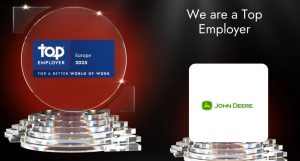 noticIas maquinaria John Deere, reconocido como uno de los mejores empleadores también en Europa