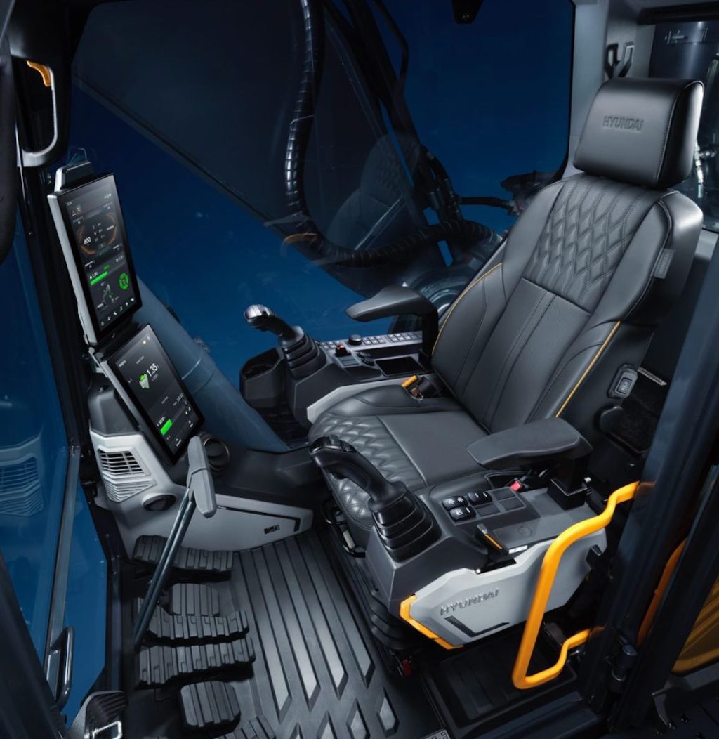 noticIas maquinaria La cabina de excavadora “Next Level” de Hyundai redefine la experiencia del operador