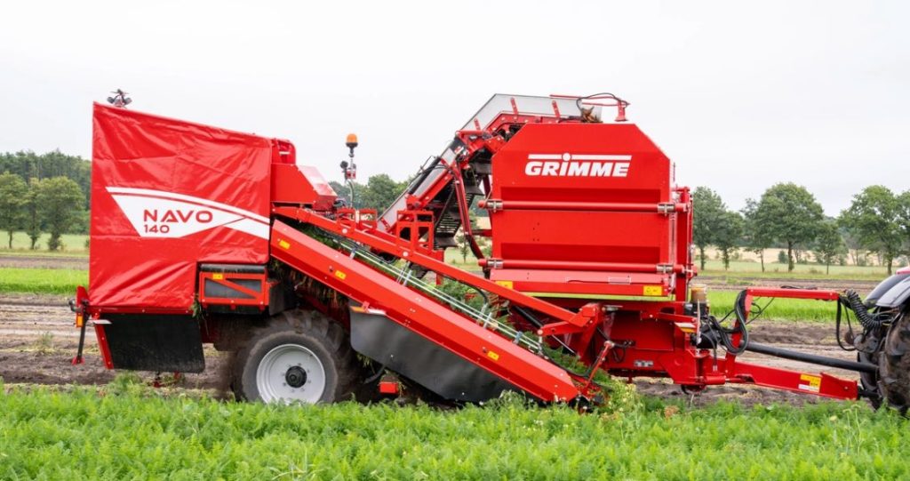 noticias maquinaria GRIMME presenta su cosechadoras de hortalizas NAVO 140