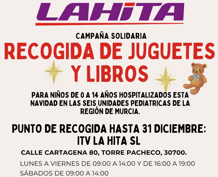 La Hita lanza una campaña solidaria Noticias Maquinaria