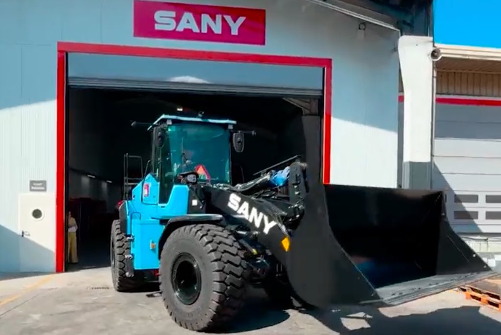 SANY Iberia presenta la nueva cargadora eléctrica SW956E noticias maquinaria