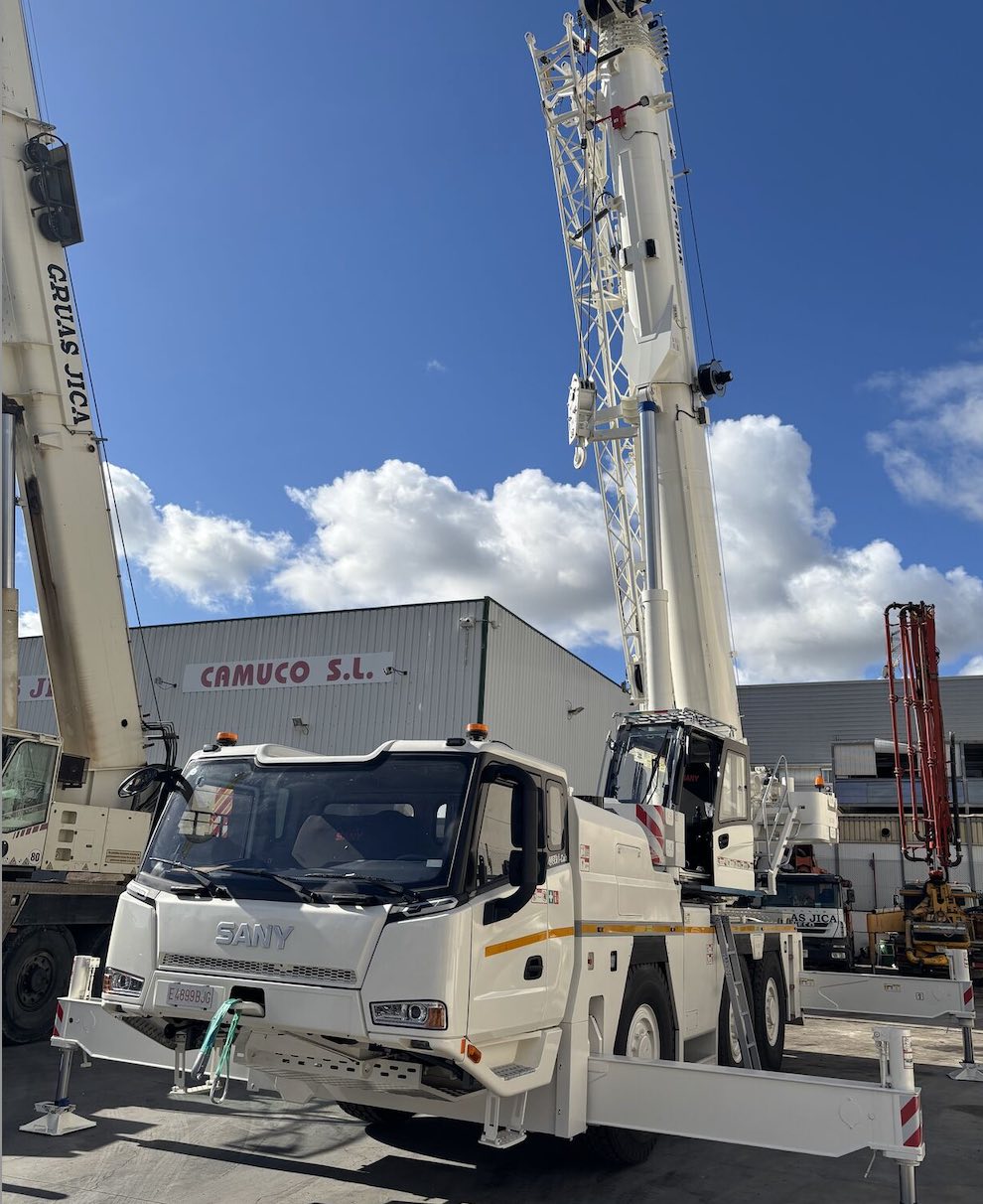 noticias maquinaria GRÚAS JICA incorpora una autogrúa SANY SAC600E de 60 t
