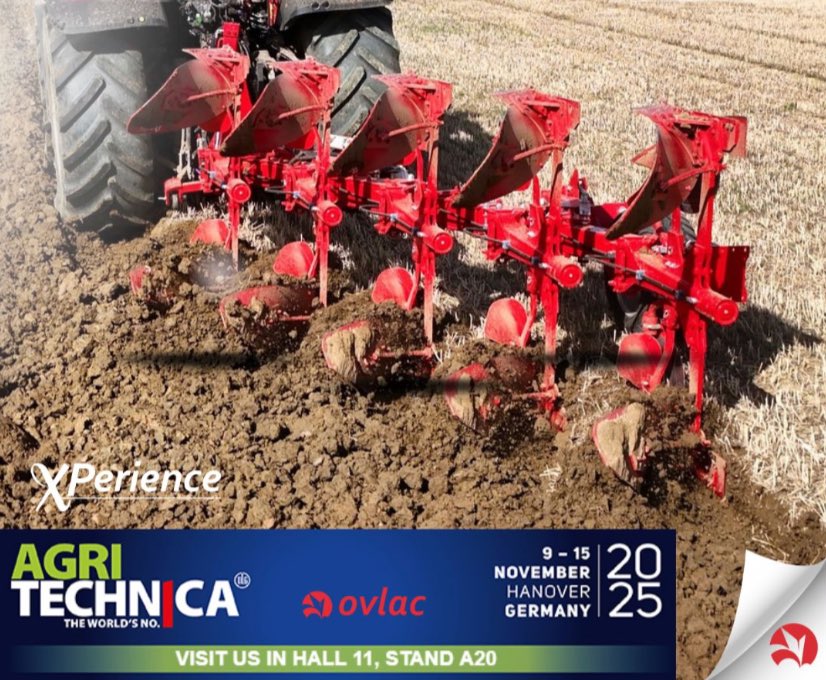 noticias maquinaria OVLAC en Agritechnica 2025 su arado XP