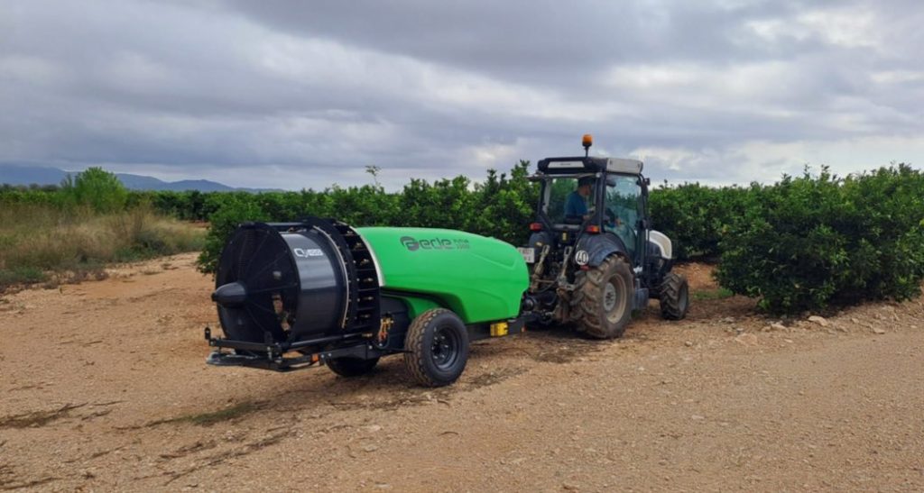 noticias maquinaria Pulverizadores Fede con el atomizador Futur Qi 10.0 en acción