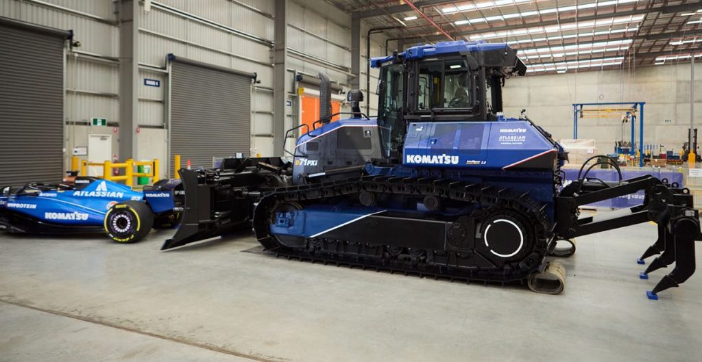 Atlassian Williams Racing inspira a Komatsu Noticias Maquinaria