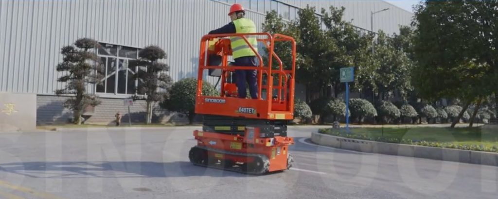 Sinoboom lanza la plataforma de tijera mini sobre orugas 0407ET Noticias Maquinaria