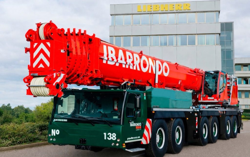 Grúas Ibarrondo moderniza su flota con la grúa móvil Liebherr LTM 1400-6.1 noticias maquinaria