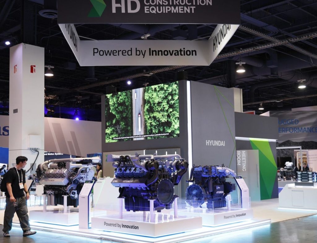 Los motores Hyundai DX22 y HX22 en CONEXPO-CON_AGG 2026 noticias maquinaria